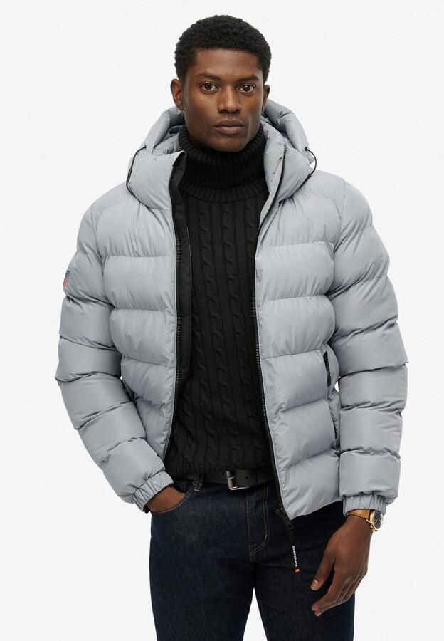 Superdry Gewatteerde jas HOODED SPORTS PUFFER JACKET - Foto 3