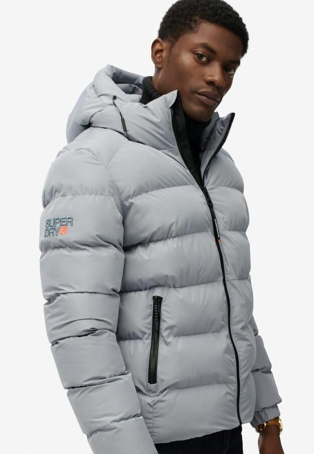 Superdry Gewatteerde jas HOODED SPORTS PUFFER JACKET - Foto 4