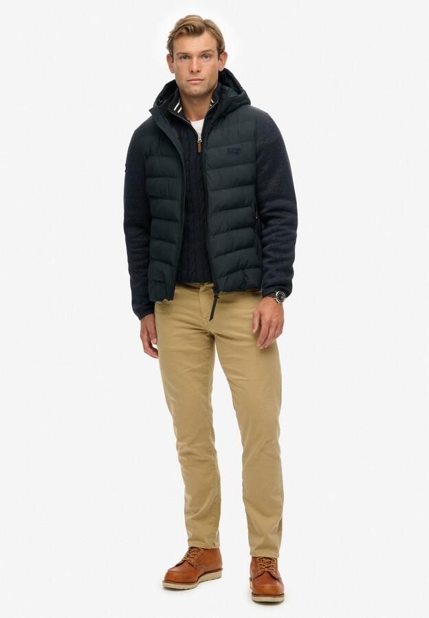 Superdry Gewatteerde jas HOODED STORM KNIT HYBRID JKT - Foto 6