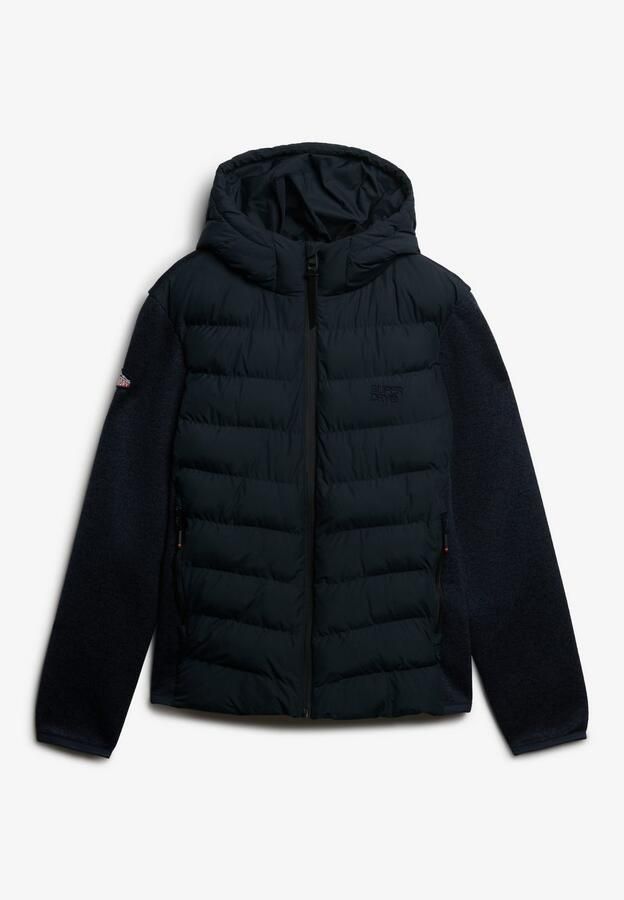 Superdry Gewatteerde jas HOODED STORM KNIT HYBRID JKT - Foto 7