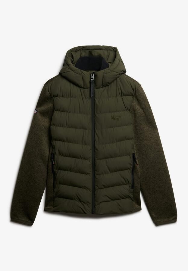 Superdry Gewatteerde jas HOODED STORM KNIT HYBRID JKT - Foto 7