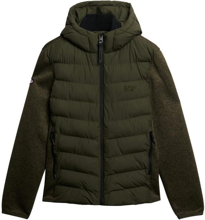 Superdry Gewatteerde jas HOODED STORM KNIT HYBRID JKT - Foto 8