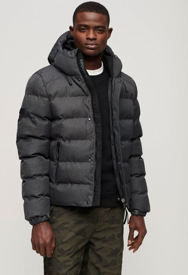 Superdry Gewatteerde jas HOODED TWEED SPORTS PUFFER JKT - Foto 6