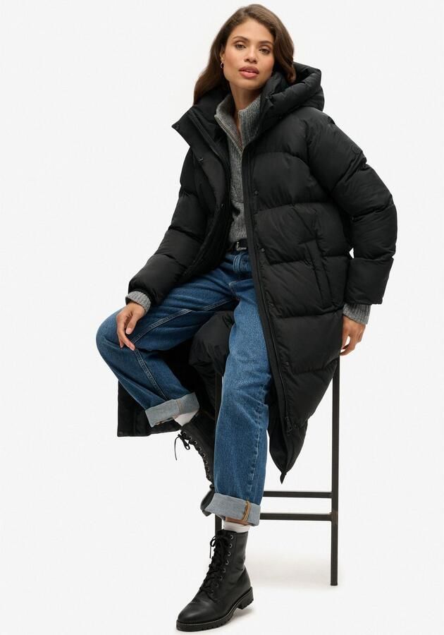 Superdry Gewatteerde jas Longline Hooded Puffer Jacket - Foto 4