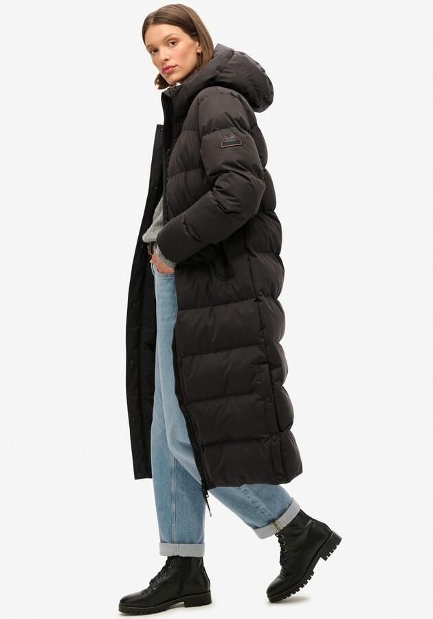 Superdry Microfibre Hooded Longline Puffer Winterjas Dames - Foto 4