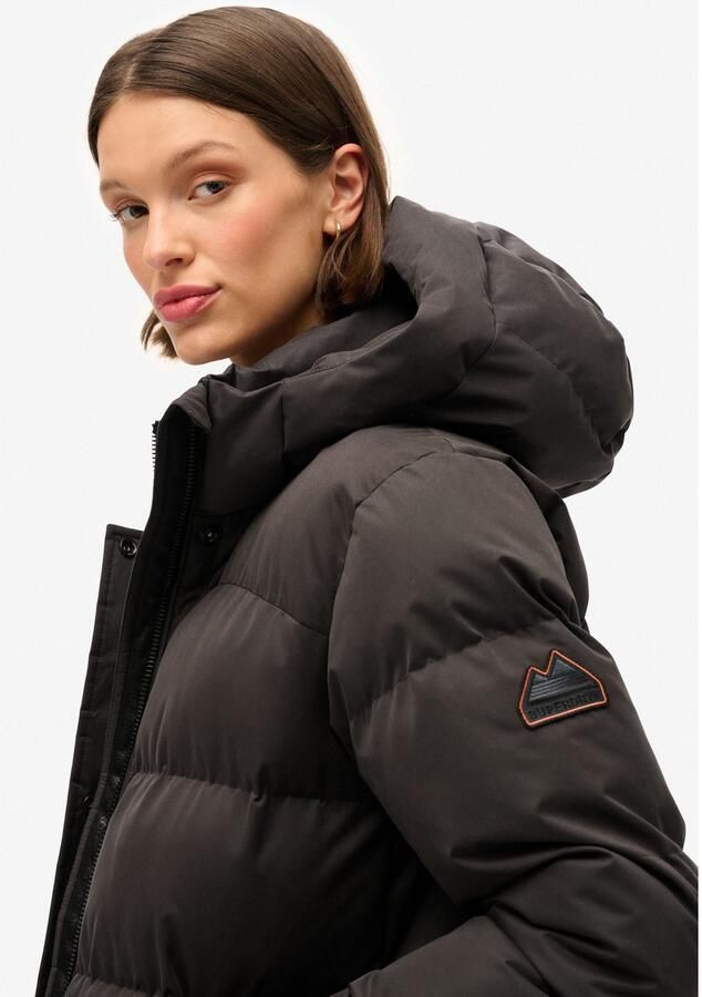 Superdry Microfibre Hooded Longline Puffer Winterjas Dames - Foto 2