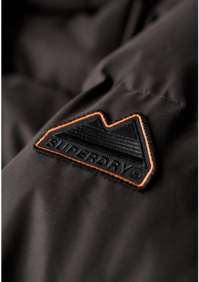 Superdry Microfibre Hooded Longline Puffer Winterjas Dames