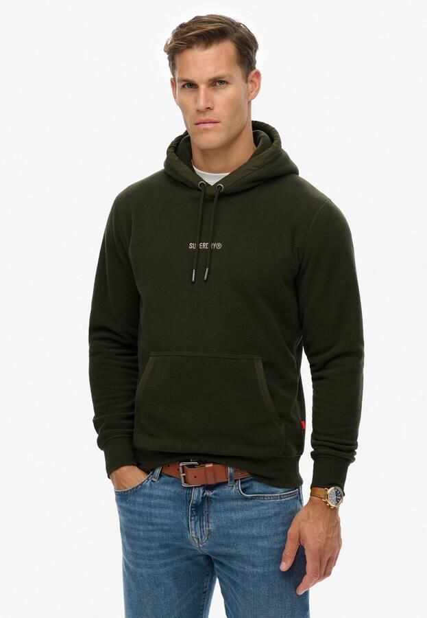 Superdry Micro Logo Fleece Hoodie Heren - Foto 8