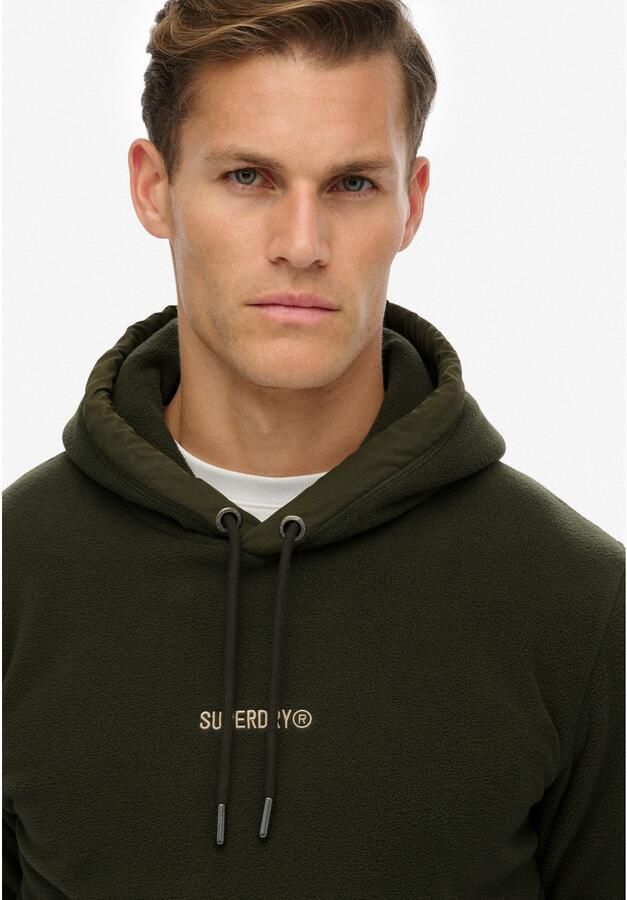 Superdry Micro Logo Fleece Hoodie Heren - Foto 3