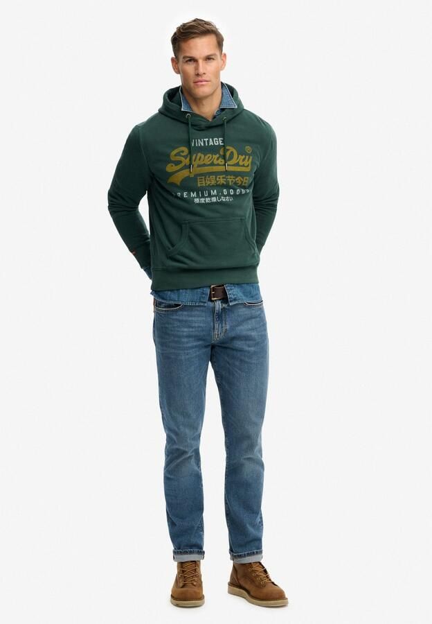 Superdry Sweater Vintage Duo Klassieke Pullover Hoodie - Foto 4