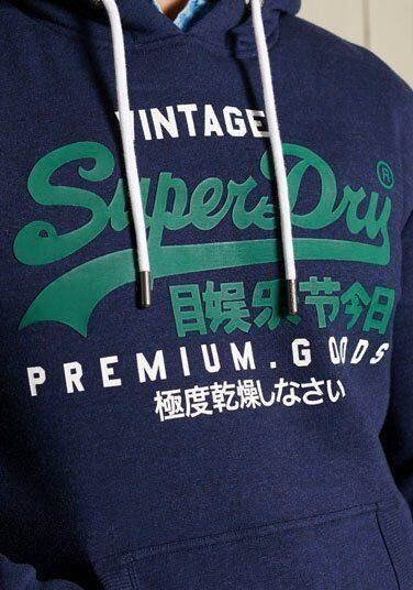 Superdry hoodie met logo midnight blue grit - Foto 8