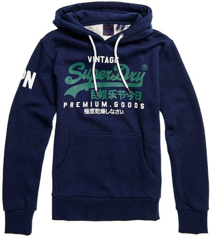 Superdry hoodie met logo midnight blue grit - Foto 7