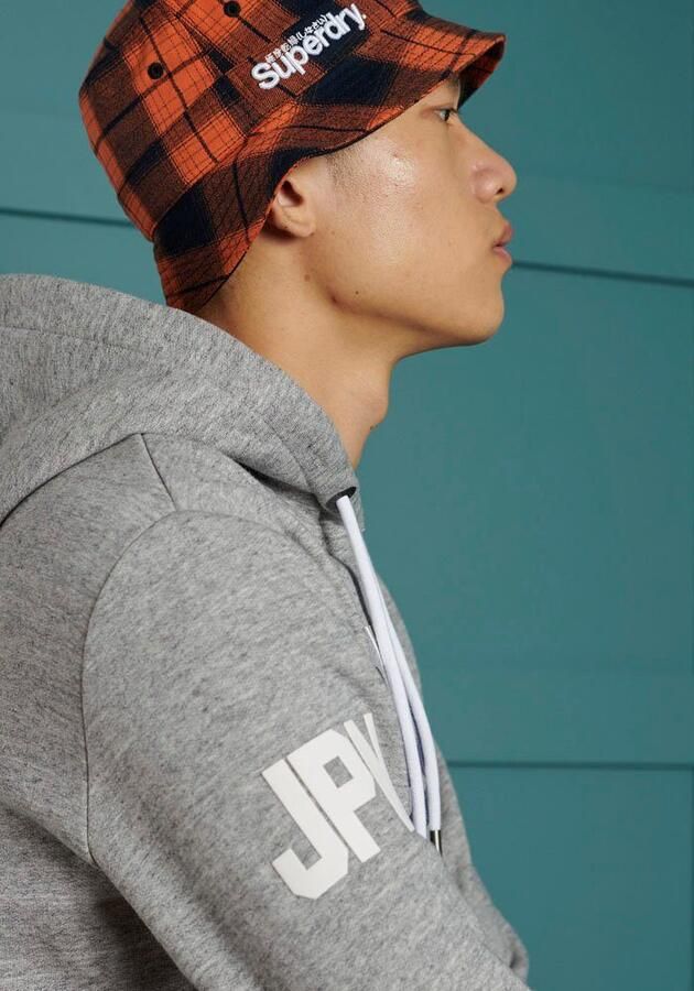 Superdry Vintage Logo Hoodie Grijs Heren - Foto 2