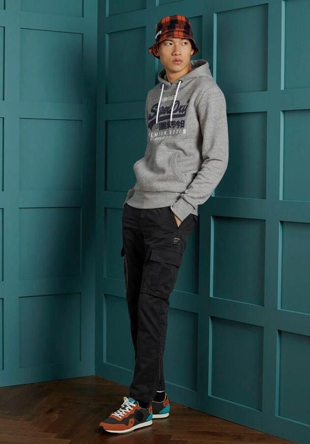 Superdry Vintage Logo Hoodie Grijs Heren - Foto 3