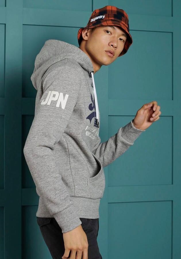 Superdry Vintage Logo Hoodie Grijs Heren - Foto 5