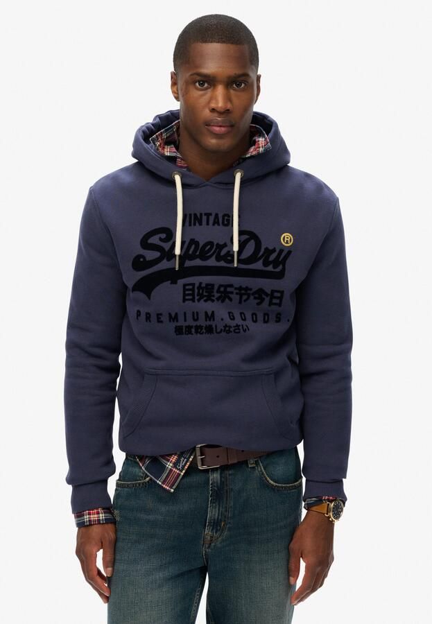 Superdry Sweater Sweatshirt à capuche Vintage Logo Ton sur Ton - Foto 7