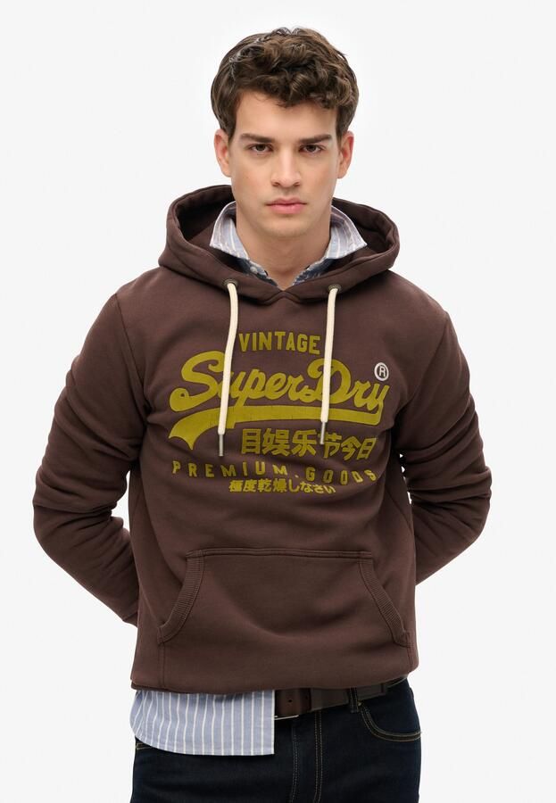 Superdry Sweater Sweatshirt à capuche Vintage Logo Ton sur Ton - Foto 7