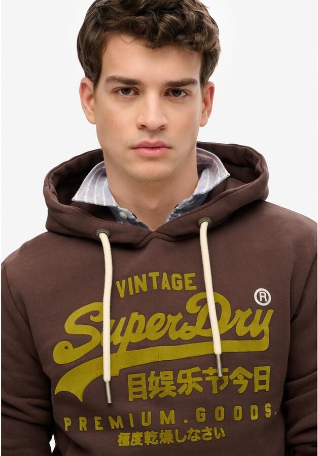 Superdry Sweater Sweatshirt à capuche Vintage Logo Ton sur Ton - Foto 3