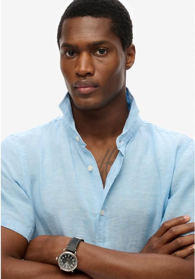 Superdry Overhemd Korte Mouw Vakantie linnen overhemd met korte mouwen - Foto 2