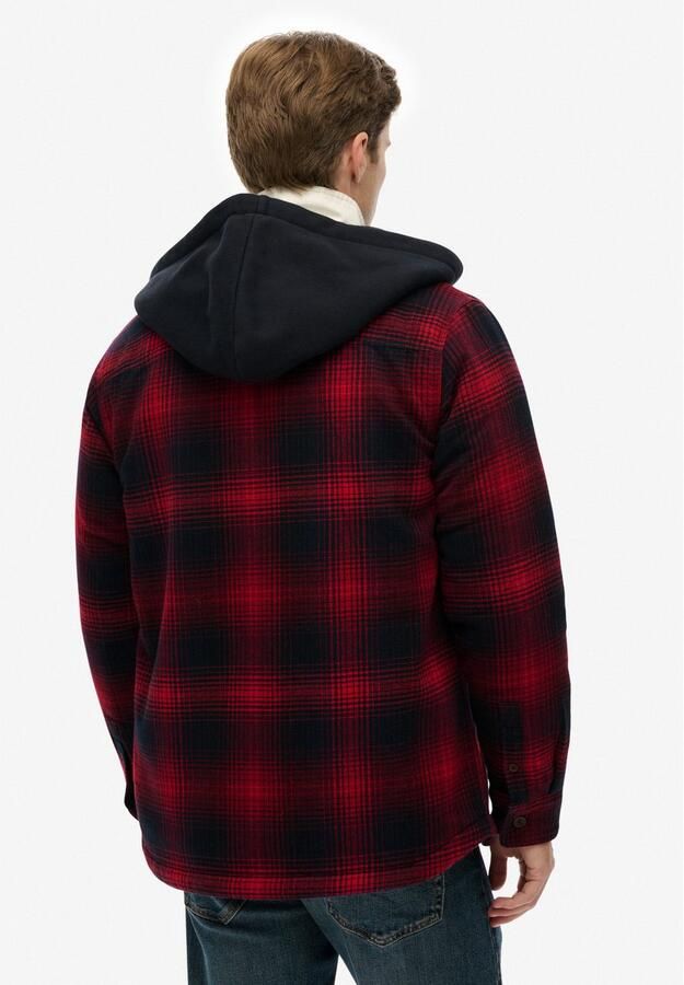 Superdry Overhemd met lange mouwen SURPLUS HOODED CHECK SHIRT - Foto 3