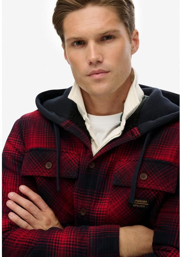 Superdry Overhemd met lange mouwen SURPLUS HOODED CHECK SHIRT - Foto 2