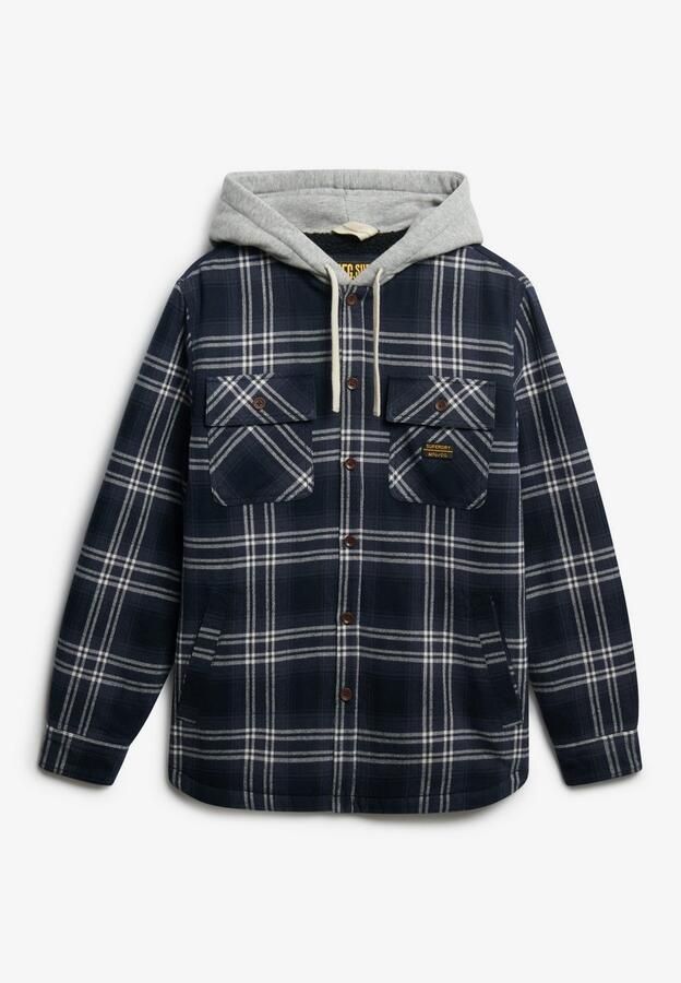 Superdry Overhemd met lange mouwen SURPLUS HOODED CHECK SHIRT - Foto 6