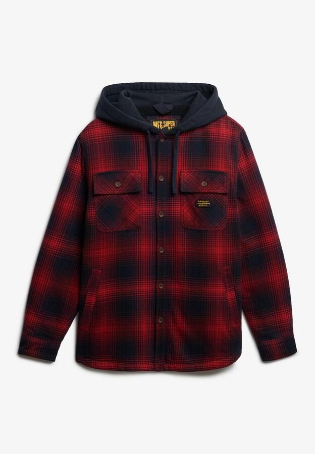 Superdry Overhemd met lange mouwen SURPLUS HOODED CHECK SHIRT - Foto 6