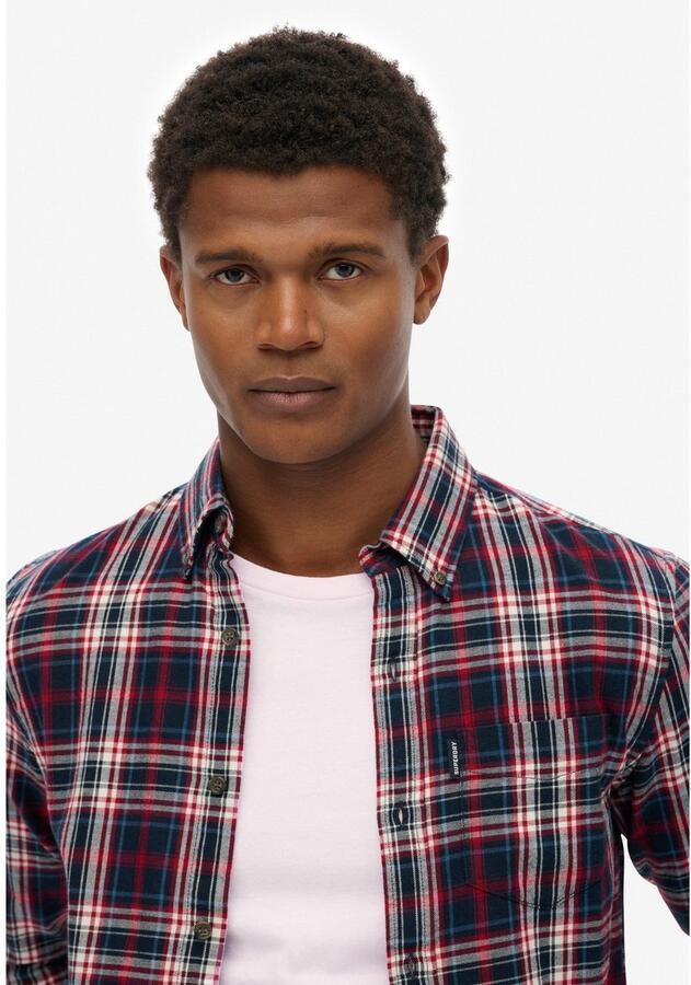 Superdry Overhemd met lange mouwen VINTAGE CHECK SHIRT