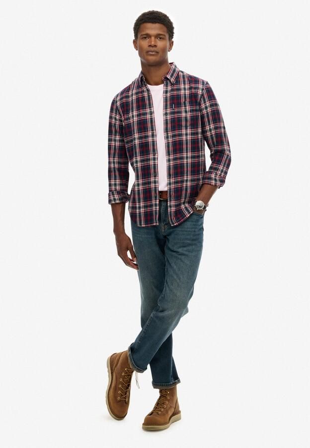 Superdry Overhemd met lange mouwen VINTAGE CHECK SHIRT - Foto 5