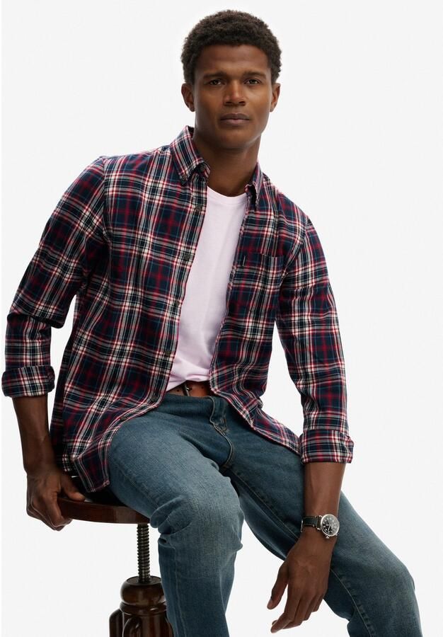 Superdry Overhemd met lange mouwen VINTAGE CHECK SHIRT - Foto 3