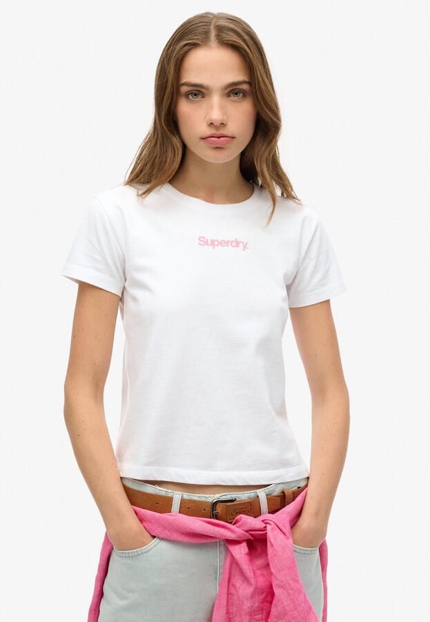 Superdry T-shirt Korte Mouw T-shirt ajusté femme Core Logo City - Foto 6