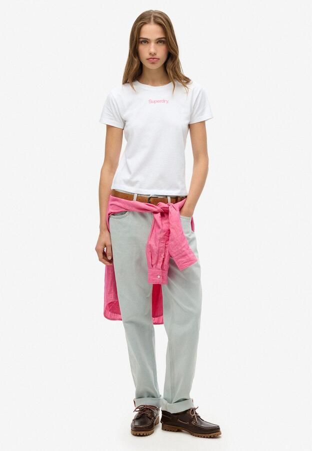 Superdry T-shirt Korte Mouw T-shirt ajusté femme Core Logo City - Foto 3