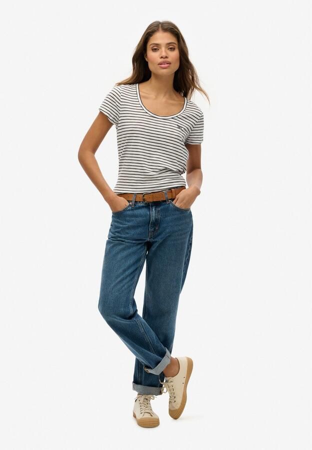 Superdry Shirt met korte mouwen SCOOP NECK TEE - Foto 4