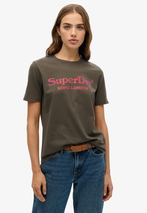 Superdry Shirt met korte mouwen VENUE METALLIC RELAXED TEE - Foto 10