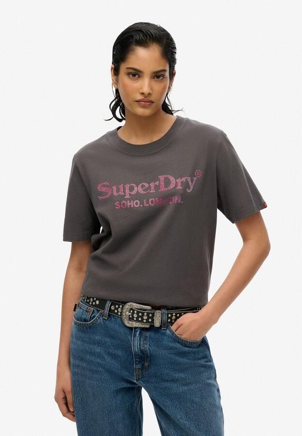 Superdry Shirt met korte mouwen VENUE METALLIC RELAXED TEE - Foto 5