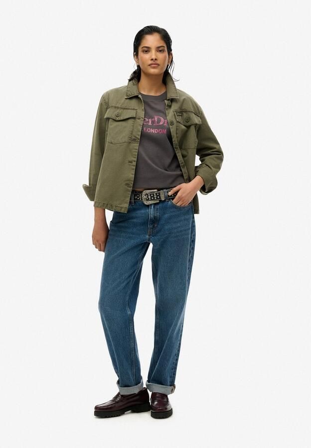 Superdry Shirt met korte mouwen VENUE METALLIC RELAXED TEE - Foto 6