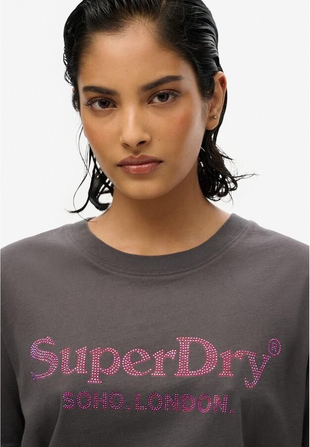 Superdry Shirt met korte mouwen VENUE METALLIC RELAXED TEE - Foto 4