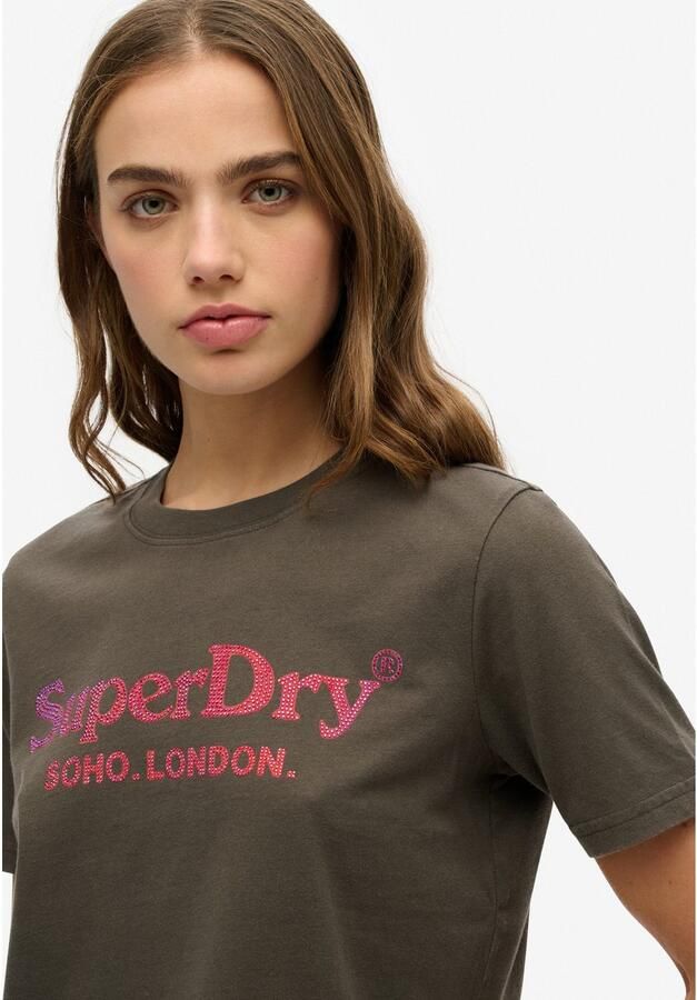 Superdry Shirt met korte mouwen VENUE METALLIC RELAXED TEE - Foto 3