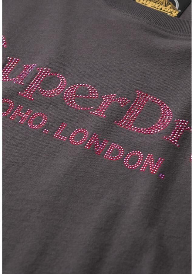 Superdry Shirt met korte mouwen VENUE METALLIC RELAXED TEE