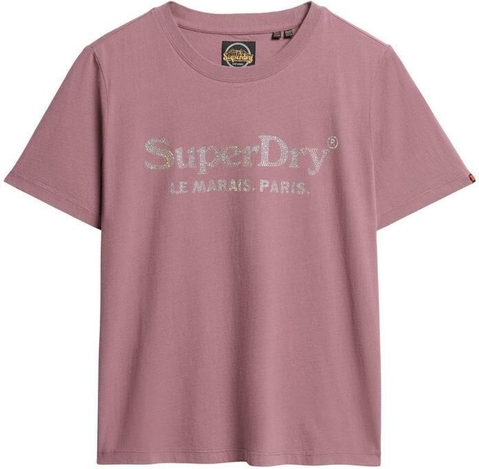 Superdry T-shirt Korte Mouw T-shirt décontracté métallisé femme Venue - Foto 10