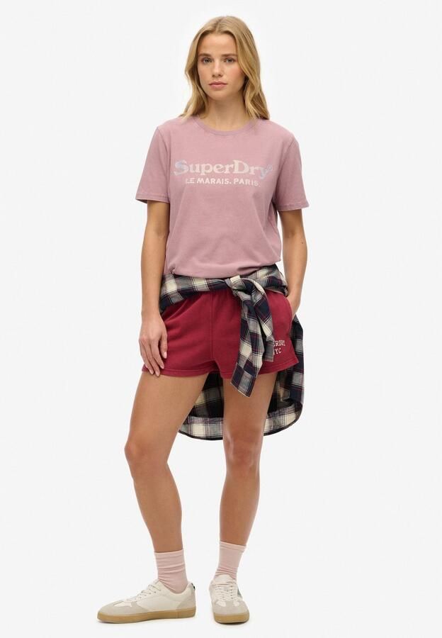 Superdry T-shirt Korte Mouw T-shirt décontracté métallisé femme Venue - Foto 7