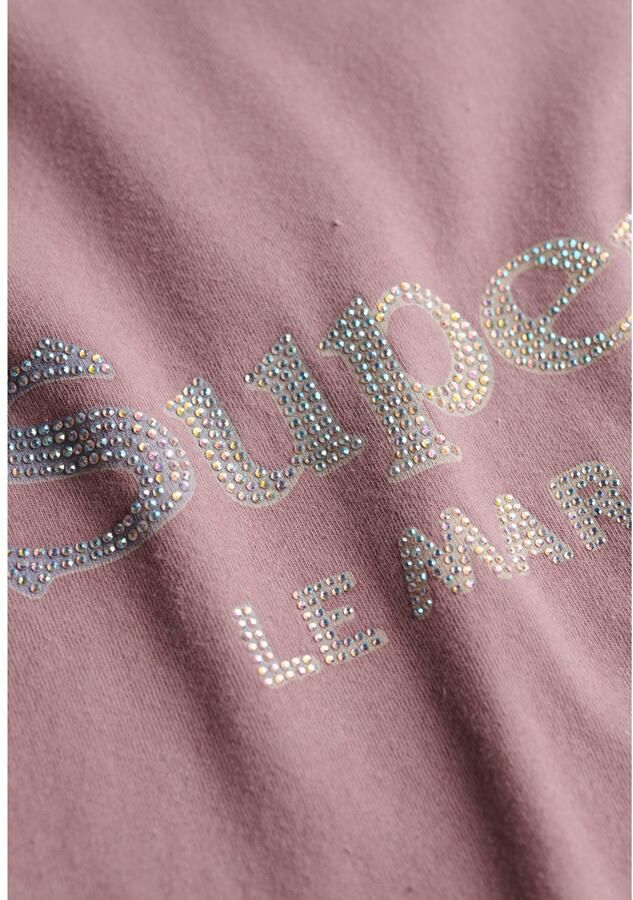 Superdry T-shirt Korte Mouw T-shirt décontracté métallisé femme Venue