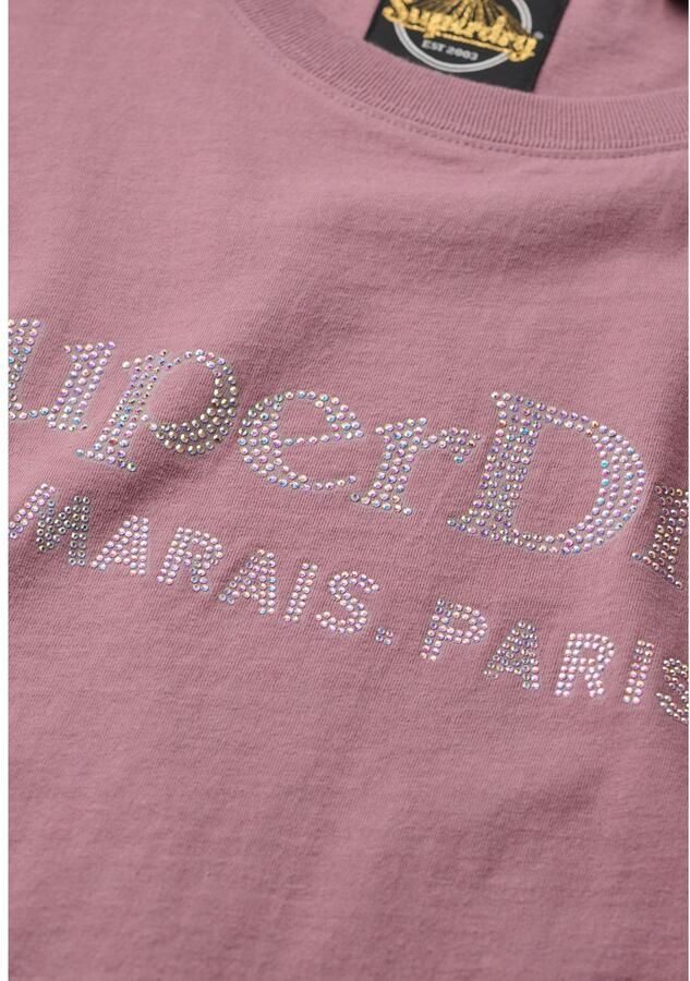 Superdry T-shirt Korte Mouw T-shirt décontracté métallisé femme Venue - Foto 2
