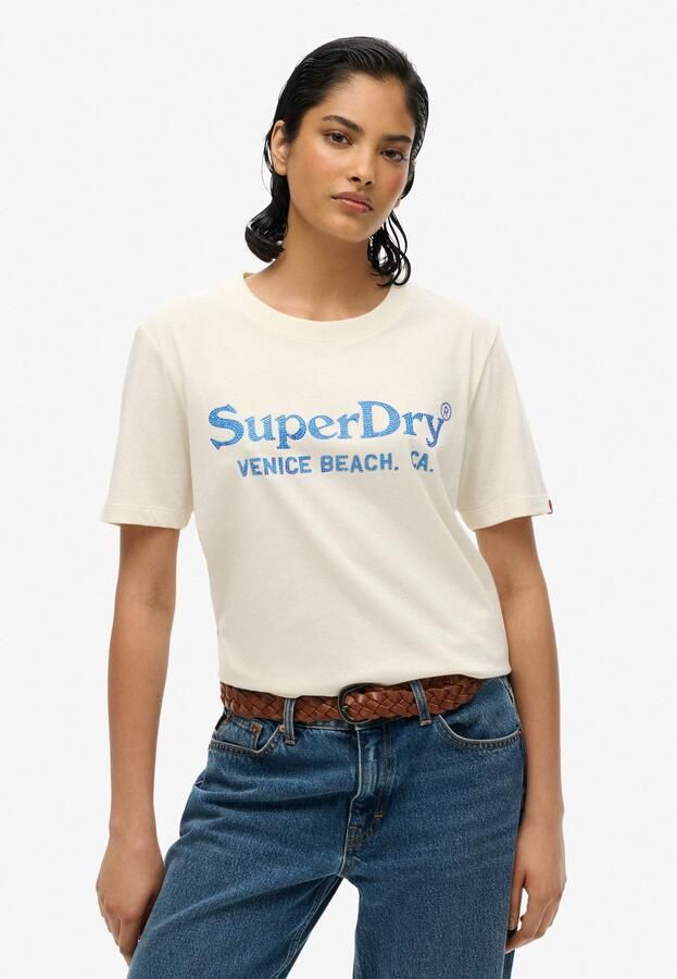 Superdry Shirt met korte mouwen VENUE METALLIC RELAXED TEE - Foto 12