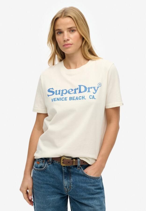 Superdry Shirt met korte mouwen VENUE METALLIC RELAXED TEE - Foto 5