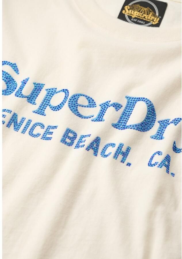 Superdry Shirt met korte mouwen VENUE METALLIC RELAXED TEE