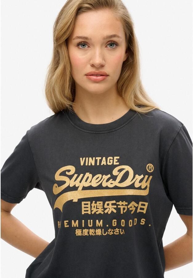 Superdry T-shirt Korte Mouw T-shirt décontracté femme Vintage Logo