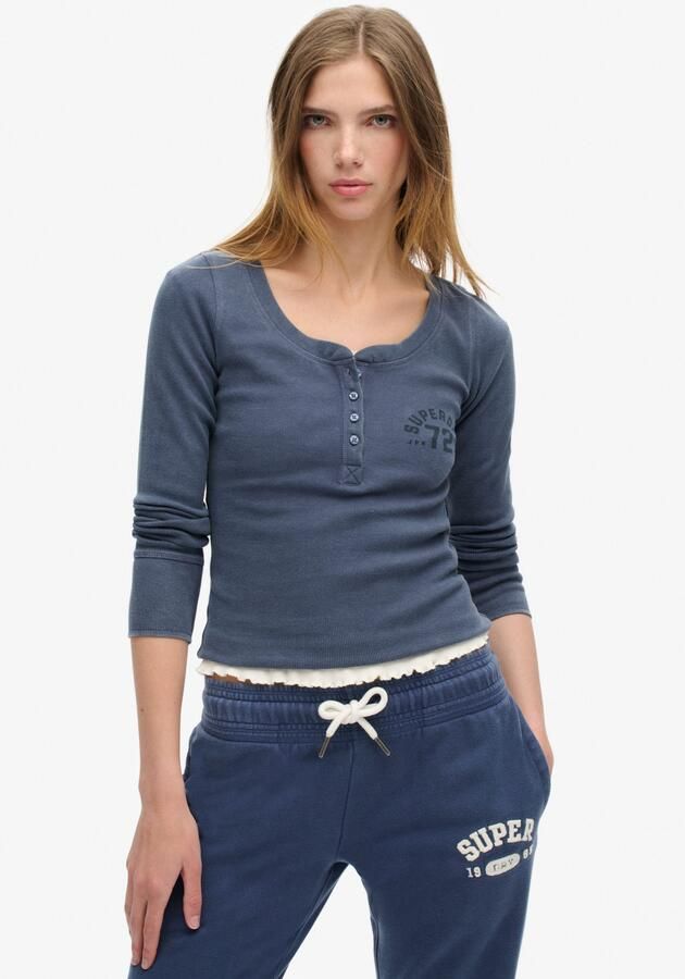 Superdry Shirt met lange mouwen ATHLETIC BUTTON DOWN LS TOP - Foto 5