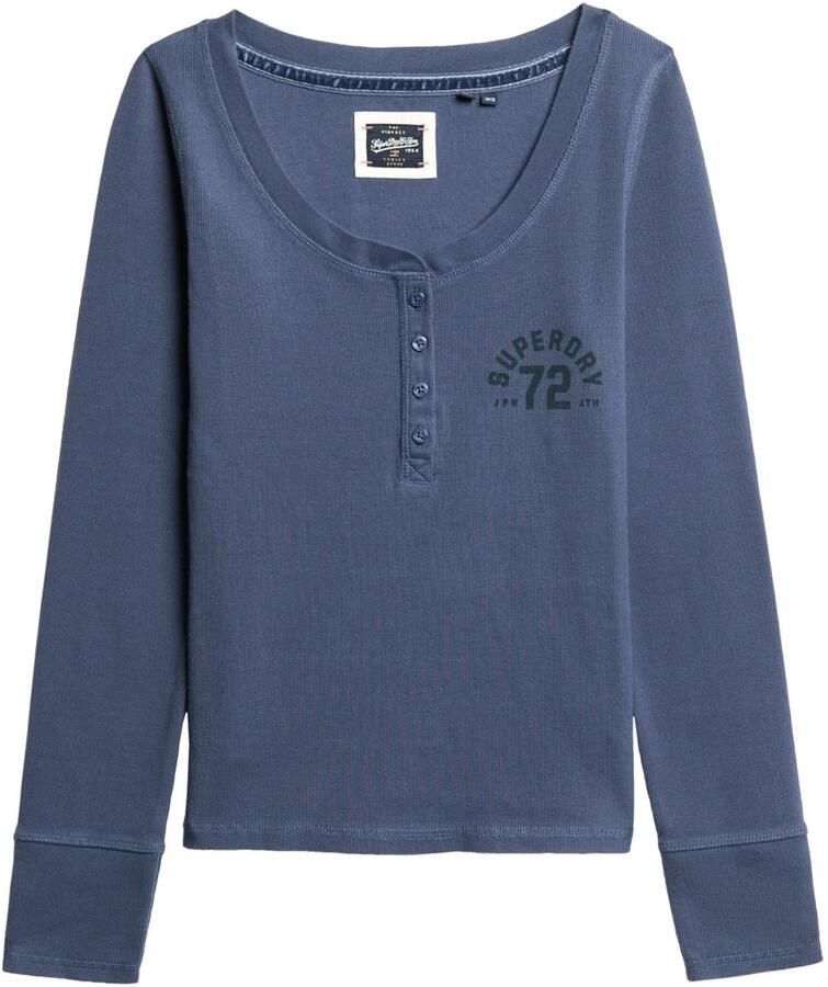 Superdry Shirt met lange mouwen ATHLETIC BUTTON DOWN LS TOP