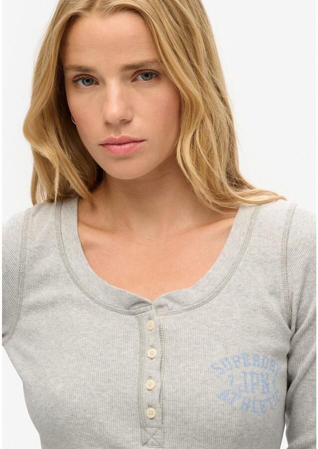 Superdry T-shirt Korte Mouw T-shirt boutonné manches longues femme Athletic - Foto 2